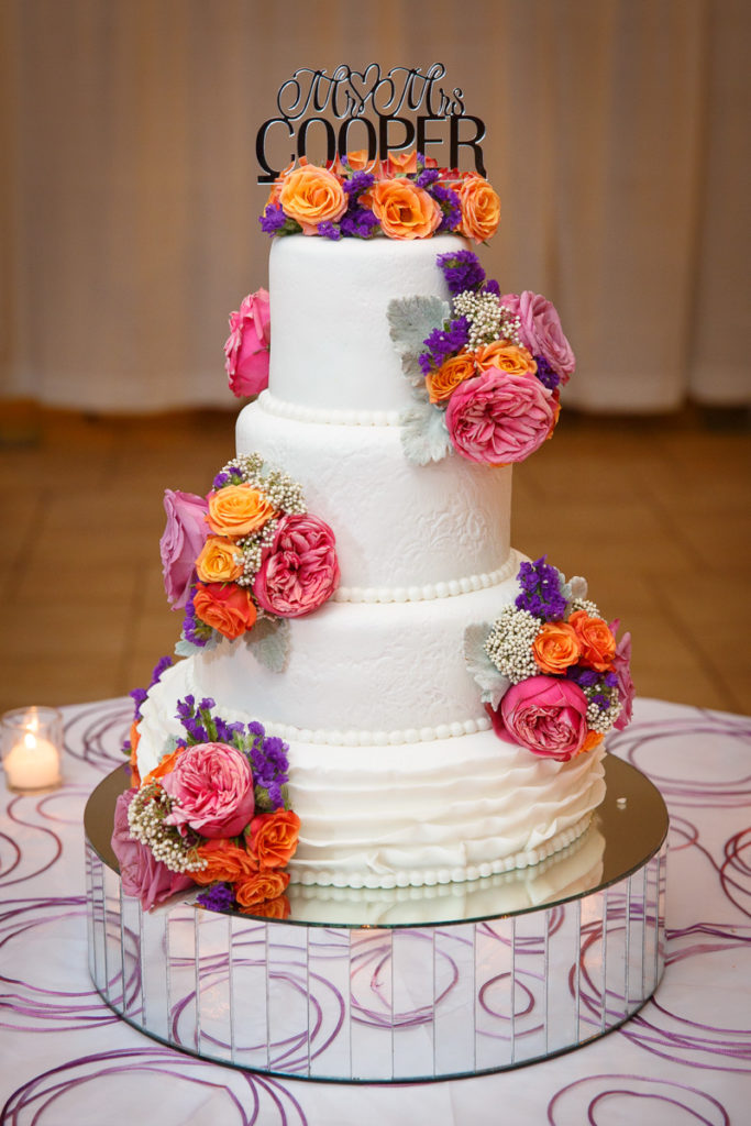 multicolored cake decor